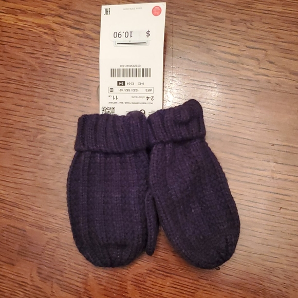 Zara Other - NWT Zara kids navy mittens size 2-4 years
